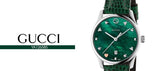 Gucci G-Timeless Green Mother of Pearl Dial Green Leather Strap Watch For Women - YA126585 Authentic Buy Shop Now