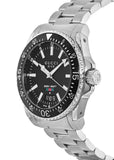 Gucci Dive Quartz Black Dial Silver Steel Strap Watch For Men - YA136301A Authentic Buy Shop Now