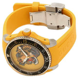 Gucci Dive Tiger Yellow Dial Yellow Rubber Strap Watch For Men - YA136317 Authentic Buy Shop Now
