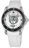 Gucci Dive Tiger White Dial White Rubber Strap Watch For Men - YA136329 Authentic Buy Shop Now