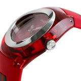 Gucci Sync Quartz Red Dial Red Rubber Strap Watch For Women - YA137303 Authentic Buy Shop Now