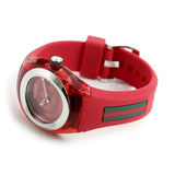 Gucci Sync Quartz Red Dial Red Rubber Strap Watch For Women - YA137303 Authentic Buy Shop Now