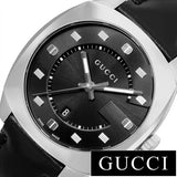 Gucci GG2570 Quartz Black Dial Black Leather Strap Watch For Men - YA142307 Authentic Buy Shop Now