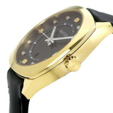 Gucci GG2570 Black Dial Black Leather Strap Watch For Men - YA142310 Authentic Buy Shop Now