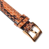 Gucci G-Frame Mother of Pearl Dial Brown Leather Snakeskin Strap Watch For Women - YA147402 Authentic Buy Shop Now