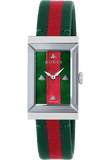 Gucci G-Frame Mother of Pearl Dial Two Tone Nylon Strap Watch For Women - YA147404 Authentic Buy Shop Now