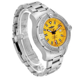 Breitling Avenger Automatic 45mm Seawolf Yellow Dial Silver Steel Strap Strap Watch for Men - A17319101/1A1 Authentic Buy Shop Now