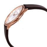 Calvin Klein Minimal White Dial Brown Leather Strap Watch for Women - K3M226G6 Authentic Buy Shop Now