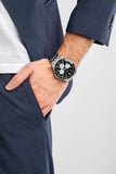Guess Odyssey Black Dial Silver Steel Strap Watch For Men - W1107G1 Authentic Buy Shop Now