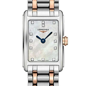 Longines Dolcevita Mother of Pearl Diamond Dial Two Tone Steel Strap Watch for Women - L5.258.5.87.7 Authentic Buy Shop Now