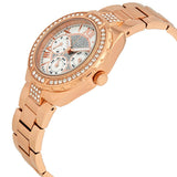 Guess Viva Diamonds White Dial Rose Gold Steel Strap Watch for Women - W0111L3 Authentic Buy Shop Now