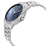 Gucci G Timeless Diamonds Mother of Pearl Blue Dial Silver Steel Strap Unisex Watch - YA126458 Authentic Buy Shop Now