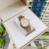 Versace V-Motif Silver Dial Two Tone Steel Strap Watch for Women - VERE00718 Authentic Buy Shop Now