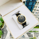 Versace V-Twist Black Dial Black Leather Strap Watch for Women - VELS00619 Authentic Buy Shop Now