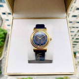 Versace Greca Blue Dial Blue Leather Strap Watch for Women - VERE00218 Authentic Buy Shop Now