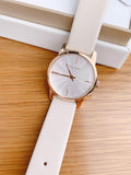 Calvin Klein City Silver Dial White Leather Strap Watch for Women - K2G236X6 Authentic Buy Shop Now