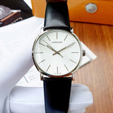 Calvin Klein Posh Silver Dial Black Leather Strap Watch for Men - K8Q311C6 Authentic Buy Shop Now