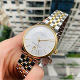 Tissot Carson Premium Powermatic 80 White Dial Two Tone Steel Strap Watch For Men - T122.407.22.031.00 Authentic Buy Shop Now