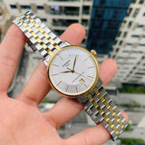 Tissot Carson Premium Powermatic 80 White Dial Two Tone Steel Strap Watch For Men - T122.407.22.031.00 Authentic Buy Shop Now