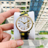 Versace V-Circle The Clans Edition Silver Dial Multicolor Leather Strap Watch for Women - VE8100118 Authentic Buy Shop Now