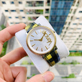 Versace V-Circle The Clans Edition Silver Dial Multicolor Leather Strap Watch for Women - VE8100118 Authentic Buy Shop Now