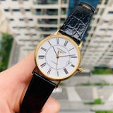 Longines Presence 25.5mm Automatic White Dial Black Leather Strap Watch for Women - L4.921.2.11.2 Authentic Buy Shop Now