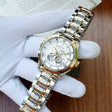 Bulova BVA Skeleton Silver Dial Two Tone Steel Strap Watch for Men - 98A230 Authentic Buy Shop Now