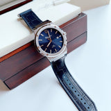 Salvatore Ferragamo F-80 Classic Blue Dial Blue Leather Strap Watch for Men - SFDT00319 Authentic Buy Shop Now