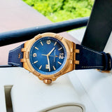 Maurice Lacroix Aikon Limited Edition Blue Dial Blue Leather Strap Watch For Men - AI6008-BRZ01-420-1 Authentic Buy Shop Now