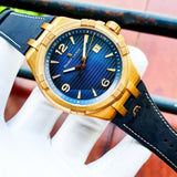 Maurice Lacroix Aikon Limited Edition Blue Dial Blue Leather Strap Watch For Men - AI6008-BRZ01-420-1 Authentic Buy Shop Now