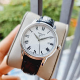 Tissot T Classic Carson White Dial Black Leather Strap Watch for Men - T085.410.16.013.00 Authentic Buy Shop Now