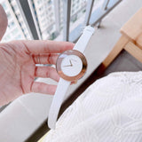 Calvin Klein Chic White Dial White Leather Strap Watch for Women - K7N236K2 Authentic Buy Shop Now