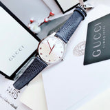 Gucci G-Timeless Signature Mother of Pearl Star Dial Blue Watch For Women - YA126588 Authentic Buy Shop Now