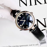 Gucci Diamantissima Diamonds Black Dial Black Leather Strap Watch For Women - YA141403 Authentic Buy Shop Now
