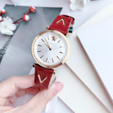Versace V-Twist Silver Dial Red Leather Strap Watch for for Women - VELS00519 Authentic Buy Shop Now