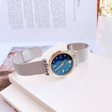 Versace Meander Blue Dial Silver Mesh Bracelet Watch for Women - VELW00520 Authentic Buy Shop Now