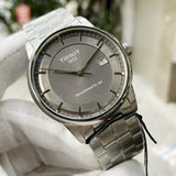 Tissot Luxury Powermatic 80 Grey Dial Silver Steel Strap Watch for Men - T086.407.11.061.00 Authentic Buy Shop Now