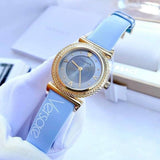 Versace V-Motif Grey Dial Blue Leather Strap Watch for Women - VERE00318 Authentic Buy Shop Now