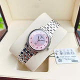 Tissot T Classic Carson Premium Pink Dial Silver Steel Strap Watch for Women - T122.210.11.159.00 Authentic Buy Shop Now