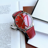 Gucci G-Timeless Cherry Red Mother of Pearl Dial 27mm Watch For Women - YA126584 Authentic Buy Shop Now