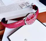 Gucci G-Timeless Cherry Red Mother of Pearl Dial 27mm Watch For Women - YA126584 Authentic Buy Shop Now