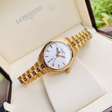 Tissot T Classic PR 100 Lady White Dial Gold Steel Strap Watch for Women - T101.210.33.031.00 Authentic Buy Shop Now