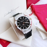 Salvatore Ferragamo F-80 Black Dial Black Rubber Strap Watch For Men - SFHY00120 Authentic Buy Shop Now