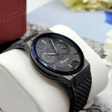 Salvatore Ferragamo Sapphire Chrono Black Dial Black Rubber Strap Watch for Men - SFME00621 Authentic Buy Shop Now