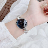Calvin Klein Wavy Black Dial Silver Steel Strap Watch for Women - K9U23141 Authentic Buy Shop Now