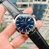 Tissot Gentleman Powermatic 80 Silicium Blue Dial Black Leather Strap Watch For Men - T127.407.16.041.01 Authentic Buy Shop Now