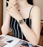 Gucci Interlocking G Gold Black Dial Black Leather Strap Unisex Watch - YA133326 Authentic Buy Shop Now