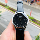 Tissot T Classic Tradition Black Dial Black Leather Strap Watch For Men - T063.610.16.057.00 Authentic Buy Shop Now