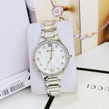 Bulova Crystal Collection Mother of Pearl Dial Silver Steel Strap Watch for Women - 96L263 Authentic Buy Shop Now