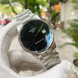 Tissot Luxury Powermatic 80 Black Dial Silver Steel Strap Watch for Men - T086.407.11.201.02 Authentic Buy Shop Now
